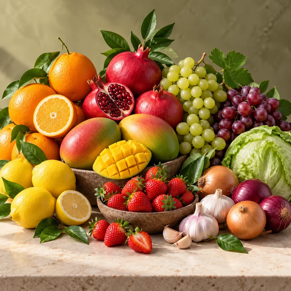 Fresh produce selection
